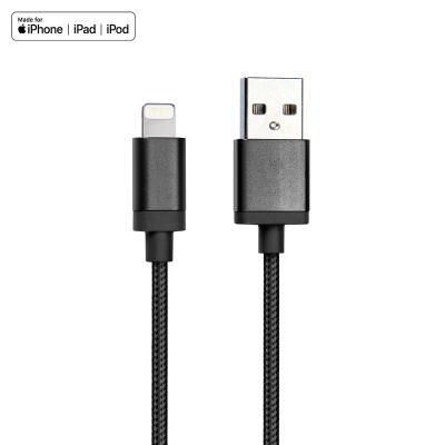 China Wamaxlink Durable Nylon Braided MFi Factory Certified Date Charging Cable For Lightning USB Cable for sale