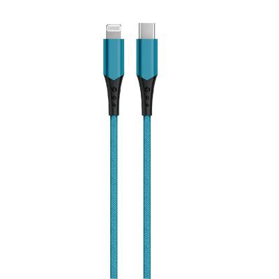 China IOS MFi System Factory Sales MFi Cloth Braided Cable C-Lightning For Phone Charging for sale