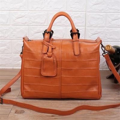 China With Style Online Shopping UK Soft Genuine Leather Handle FS8132 Women Travel Tote Bags for sale