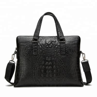 China With Handle Cross - Body Croco Genuine Leather Laptop Messenger Bag FS2124 for sale