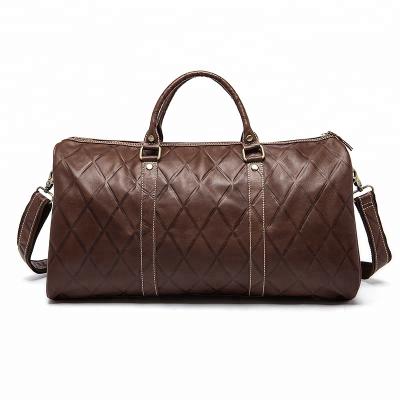 China With Genuine Boston Crazy Leather Duffle Bag Durable Leather Handle Vintage Horse Duffel Bag FS2189 for sale