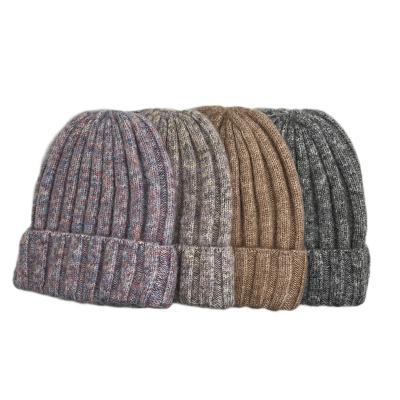 China Winter JOINT Women's Luxury Cheap Special Yarn Ribbed Knit Logo Hat Custom Made for sale