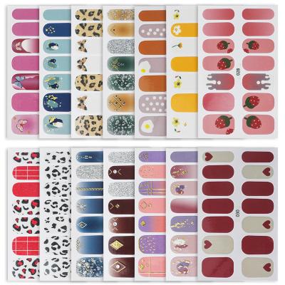 China New Non-toxic Wholesale High Quality Custom Nail Wraps Diy Stickers Nail Art Decoration for sale