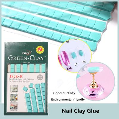 China New Multiple Functions Plasticine Clay Solid Glue False Nail Practice Holder Fixed Art Clay Nail Tools GJ0037 for sale