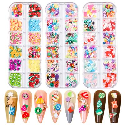 China Five-pointed hot cartoon star nail patch DIY simulation fruit flower leaf butterfly nail decoration non-toxic for sale