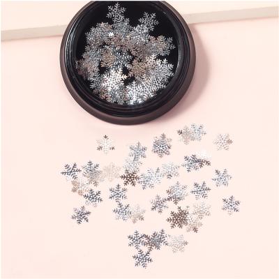 China Eco-Friendly Christmas Glitter Snowflake Nail Supplies Wholesale Press On Nails For Women for sale