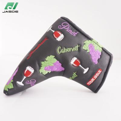 China PU Leather Full Grain Magnetic Closure Golf Blade Headcover Genuine Leather Putter for sale