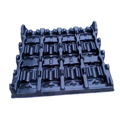 China ABS/PP/PE/PETG/PS/PMMA/PC New Product Vacuum Forming Pack Black Plastic Blister Plastic Injection Parts Shell Tv Tray for sale