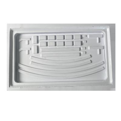 China ABS/PP/PE/PETG/PS/PMMA/PC China Supplier Custom Thick Plastic Vacuum Forming Food Grade Abs Rectangle Tray for sale