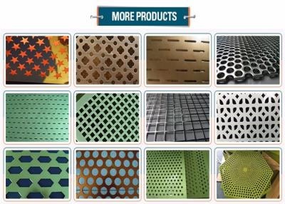 China 10mm Round Hole Mesh Powder Coated , Perforated Mesh Sheet Corrosion Resistance for sale