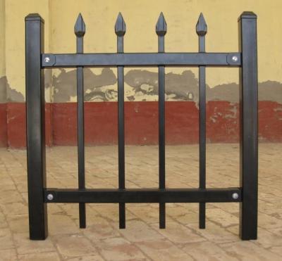 China Powder Coated Villa Fence W PALES , Guard Rail Front Yard Fence With Gate for sale