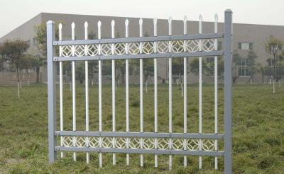 China Morden Gates Beautiful House Fences Metal Post White Vinyl Coated High Strength for sale