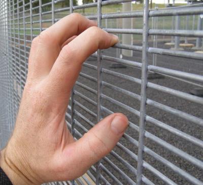 China Finger Proof Mesh 358 High Security Wire Fence Concertina Razor Toppings Anti Vandal for sale