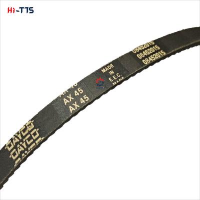 China Aftermarket Part Excavator Engine Fan Belt AX Type AX45 Rubber V Belt 08452015 for sale