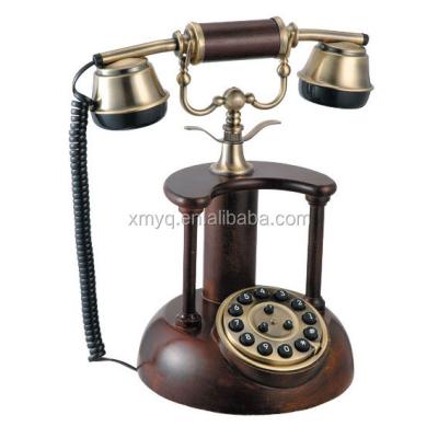 China Retro Home Antique Classic Decorative Telephone Telephone Vintage Telephone Wooden Telephone for sale