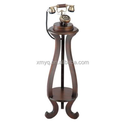 China Floor Telephone Antique Home Vintage Decor Wooden Telephone Landline for sale