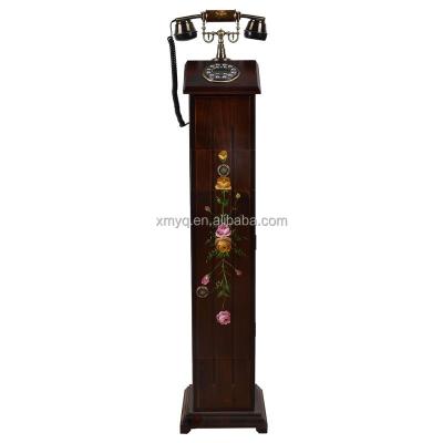 China Vintage Modern Vintage Design Home Decor Antique Wood Craft China Wood Decor Phone Holder for sale