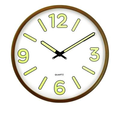 China China Factory Direct Wholesale Radio Wall Clock Kitchen Wall Mounted Wooden Frame Clock for sale