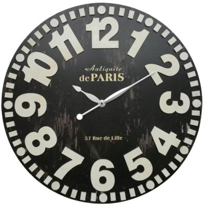 China Wholesale Antique Iron Clock Big Size Modern Decorative Wall Clock For Sale for sale