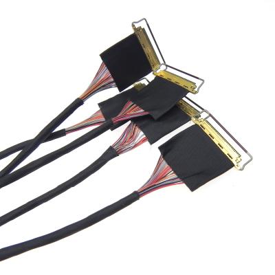 China Customized electronic micro 30pin lvds I-pex coaxial cable for lcd panel for sale