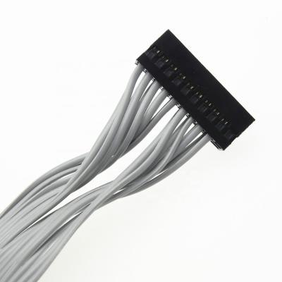 China Custom 40pin gray twisted pair lcd ribbon idc heater assembly cables for sale