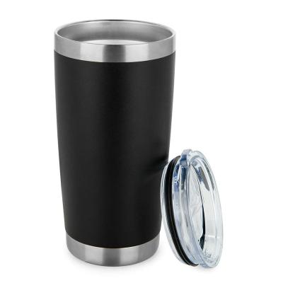 China Wholesale Sustainable 20oz Tumbler Double Wall Insulated Stainless Steel Straight Cup Beer Mug Water Mug for sale