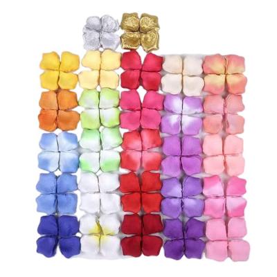 China Artificial weeding 100 pill rose petals flower silk rose petals for wedding decoration rose petal for sale