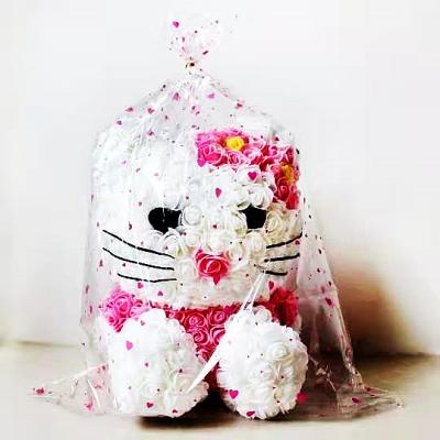 China Modern Style Factory Directly Supply Hello Kitty Rose Best Quality Flower Bear High Quality Kitty for sale