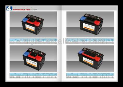 China JIS standard 12V 65AH 235*173*225 car battery for sale