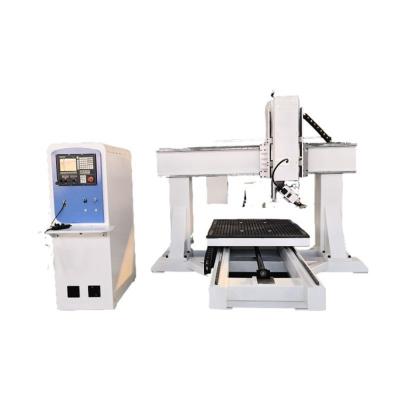 China Building Material Shops Promotional Good Quality Industrial Metal 4 Axis CNC Router Machine for sale