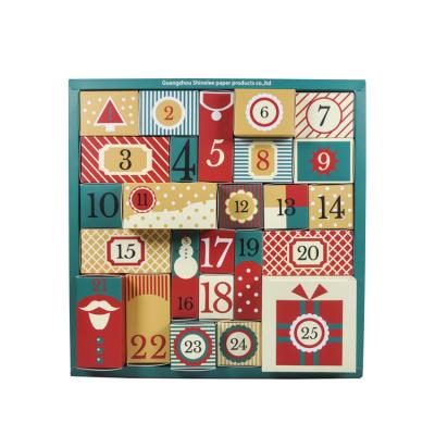 China Handmade Custom Best Sell Advent Calendars Christmas Advent Calendars Paper Advent Calendars for sale