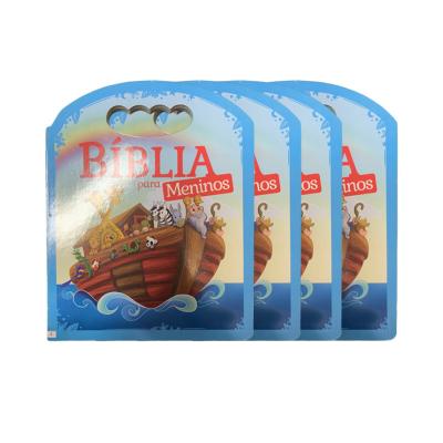 China Luxury China factory price board book printing service/childrens board bible book printing with handle for sale