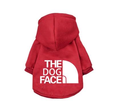 China Viable Custom Fashion Classic Multicolor Pet Print Polyester Warm Dog Hoodie for sale