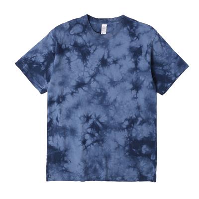 China Streetwear T-shirt Print Tie Dye Unisex Anti-pilling Short Sleeve Hip Hop Mens T-shirts for sale