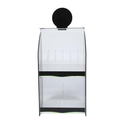 China Factory Customized Clear Acrylic Box Eco-friendly With Inkjet Data Cable Storage And Display Stand for sale