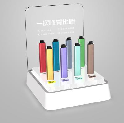 China Factory Customized Porous Bit Display Stand Eco-friendly Desktop Acrylic Electronic Cigarette Display Stand Atomizer Storage Rack for sale