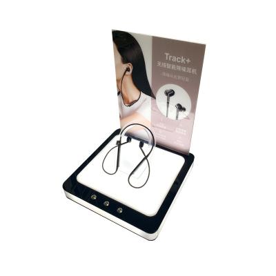 China Eco-friendly Factory Customized Smart Earphone Desk Ornaments Acrylic Earphone Display Stand for sale