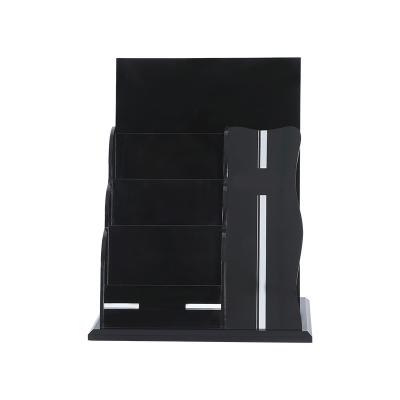 China Factory Custom Jewelry Props Eco - Friendly Show Acrylic Display Rack File Storage Holder for sale