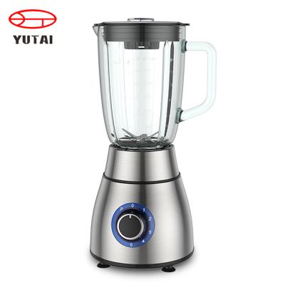 China Mashing hot sales 1200W blender stainless steel blenders and juicers glass jar smoothie blender for sale