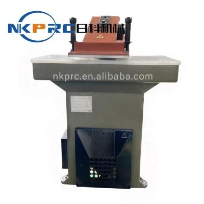 China Leather Goods NKPRC RK-925 25 Ton Hydraulic Swing Arm Cutting Machine Leather Punching Machine for sale