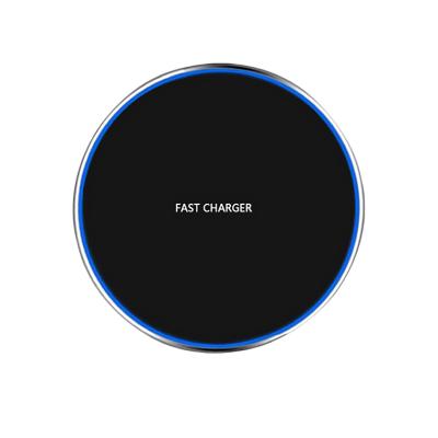 China 10W 15W QI Wireless Fast Charger Cargadores Smartphone Charger High Speed ​​Aluminum Alloy Mobile Phone Charger Pad Pad Station for sale