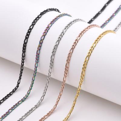 China Wholesale Europe and America Feijialuo chain stainless steel chain 3:1NK fashion jewelry 18K titanium steel necklace gold plated manufacturer for sale