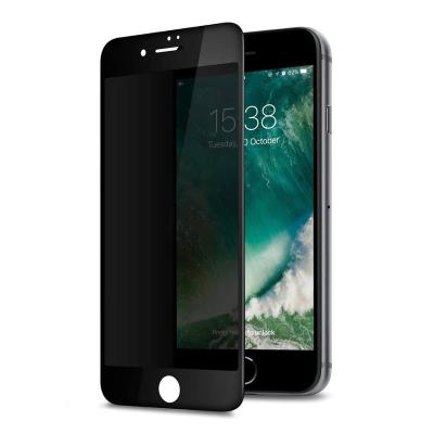 China Anti-scratch printing carbon fiber silk privacy tempered screen protector compatible for iphone6splus for sale