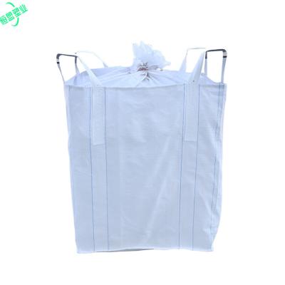 China Breathable Top Skirt Flat Bottom 500 Kg 1000 Kg PP Woven Elephant FIBC Ton Bag Bulk 1 Ton Industry Bags Large for sale