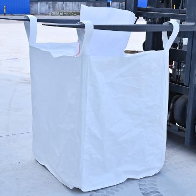 China Breathable Chinese Material 300Kg 500Kg 1 Ton Big Fibc Sand Cement Ton Bag With Bottoms Spout from pp suppliers for sale