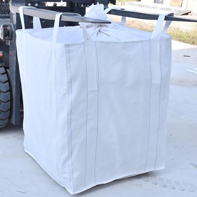 China Breathable PP Elephant Fibc Jumbo Bulk Dump Skip Bags 1500Kg Recycling Fibc Dump Bag For Construction Waste Garbage for sale