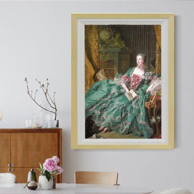 China Wooden Picture Frame Wooden Picture Frame 24 Inch OEM Android NFT System Digital Display Wall Mounted Picture Frames Art Canvas Painting Lcd Screen for sale