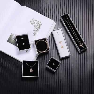 China Paper box printing hot sale! ! Custom Marble Jewelry Box Earrings Ring Jewelry Packaging Elegant Paper Gift Box With Bags for sale