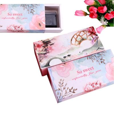 China Wholesale Recycled Materials Factory Moon Cake Gift Box Pastry Cookie Macaron Paper Packaging Box for sale