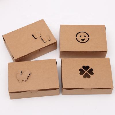 China Recycled Materials Fried Chicken Fruit Salad Sushi Packaging Box Packaging Paper Snack Disposable Takeout Box for sale